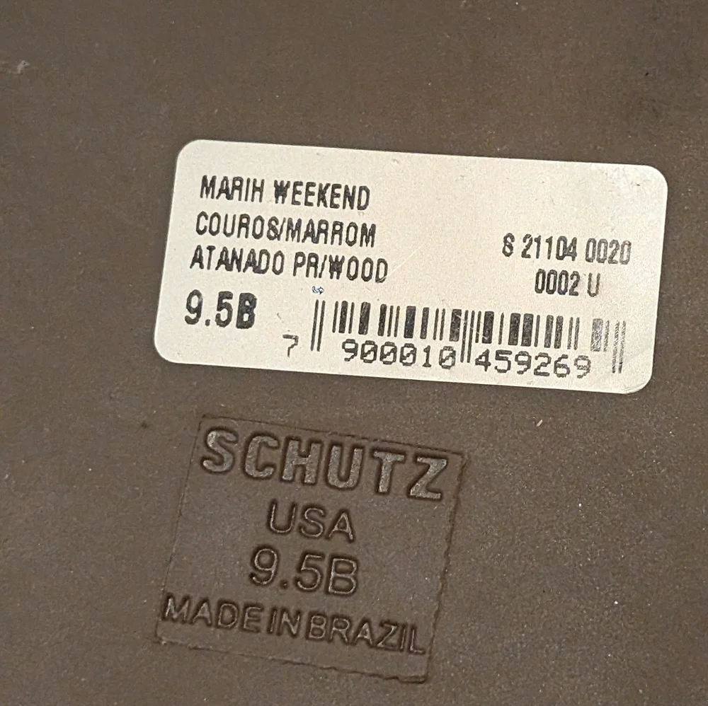 Schutz Marih Weekend Atanado Leather Platform Espadrilles Size 9.5 NWOT